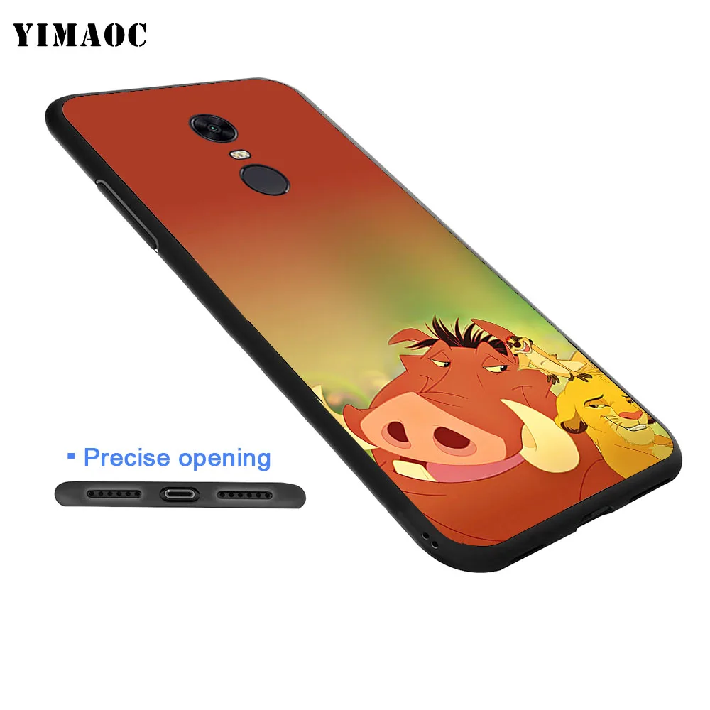 Мягкий силиконовый чехол YIMAOC lion king для Xiaomi Redmi Note 6 Pro 7 S2 Go |