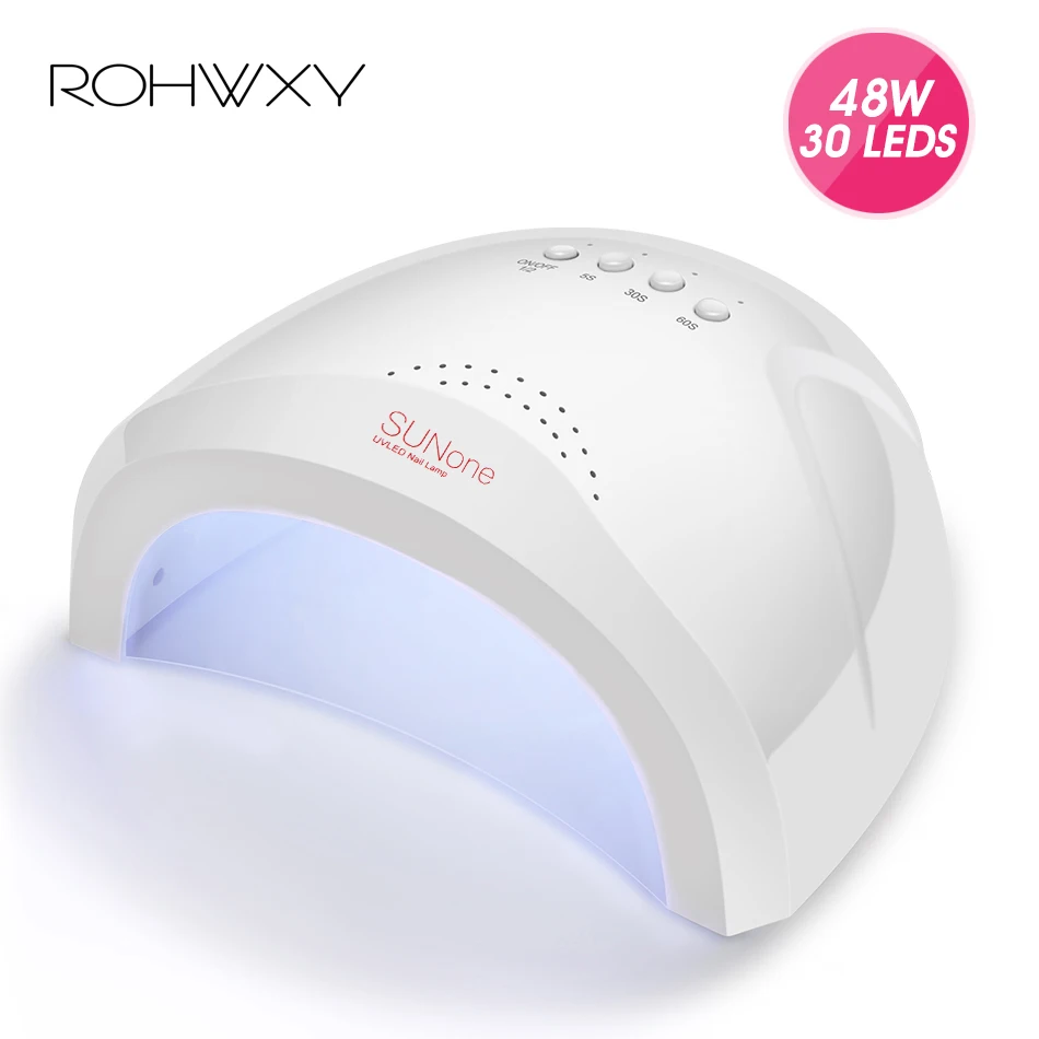 ROHWXY 48 Вт SUNone УФ лампа для геля лак ногтей Светодиодная маникюра Сушилка