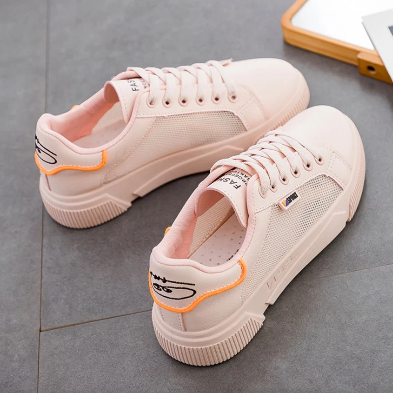 Женские кроссовки 2019 летние сетчатые повседневные дышащая обувь на плоской