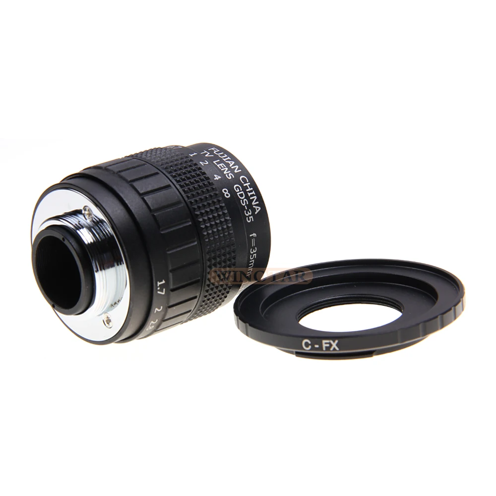 Fujian CCTV 35 мм f1.7 объектив + фотокольцо для Fuji Fujifilm|cctv 35mm|35mm f1.7fujian 35mm |