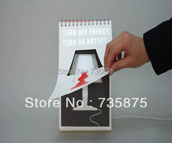 Creative page by lamp calendar table free shipping | Лампы и освещение