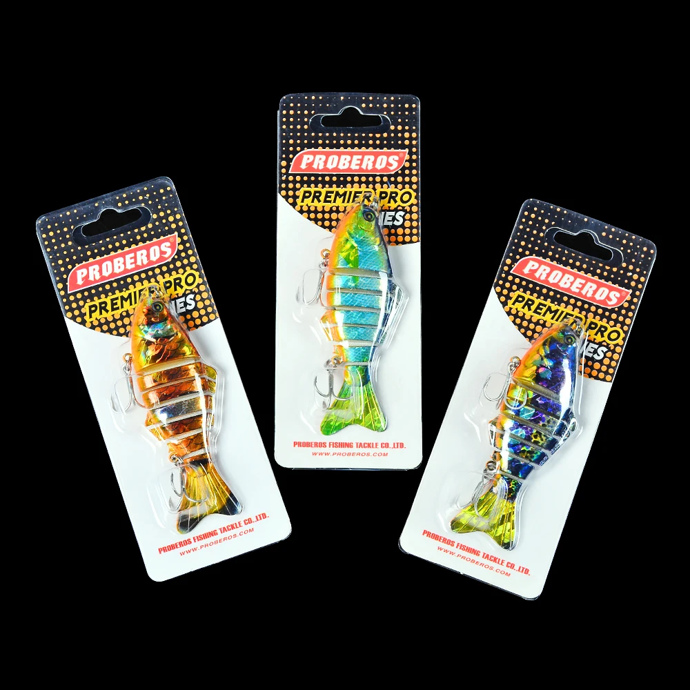 

VALHALLA Swimbait 3D Laser Fishing Bait 7 Sections 10cm-4" Fishing Lure 0.55oz-15.5g 6# BKB Hook Fishing Tackle