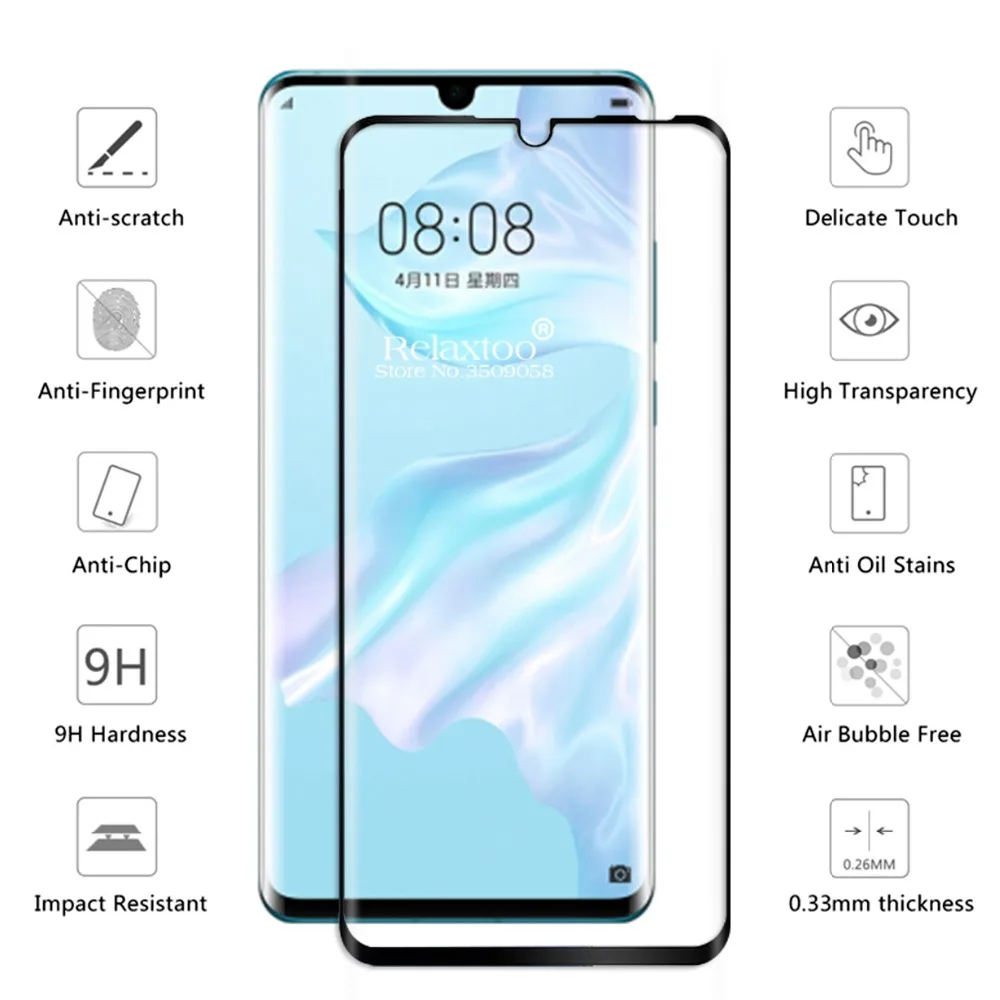 10D изогнутое стекло для huawei P30 Pro Lite на светильник Hauwei P 30 Pro закаленное стекло P 30Lite P30Pro защитная пленка
