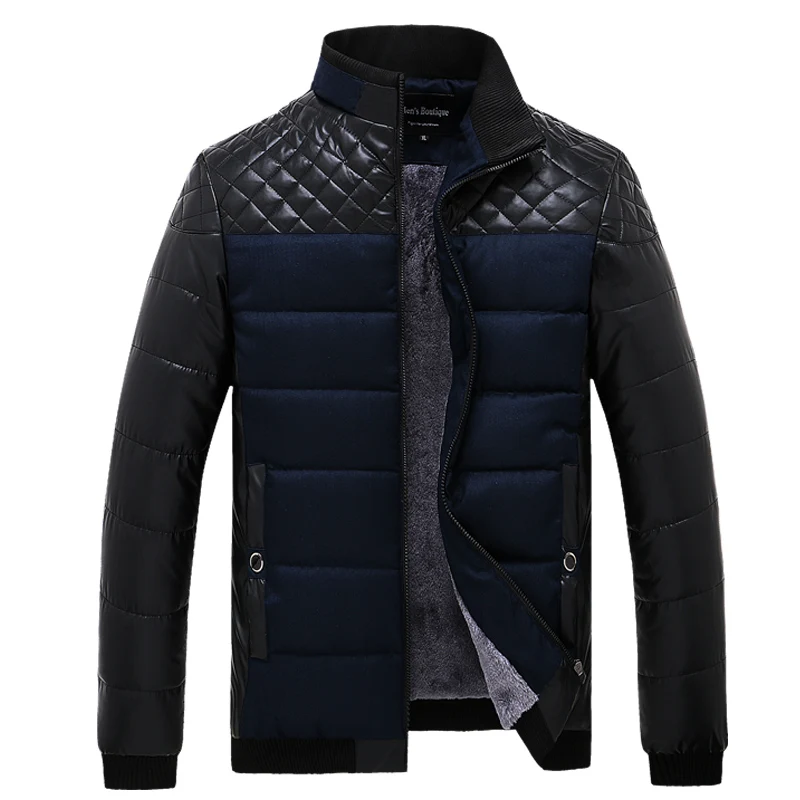 Зимнее пальто мужские теплые спортивные куртки новая полиэфирная Яркая Ткань