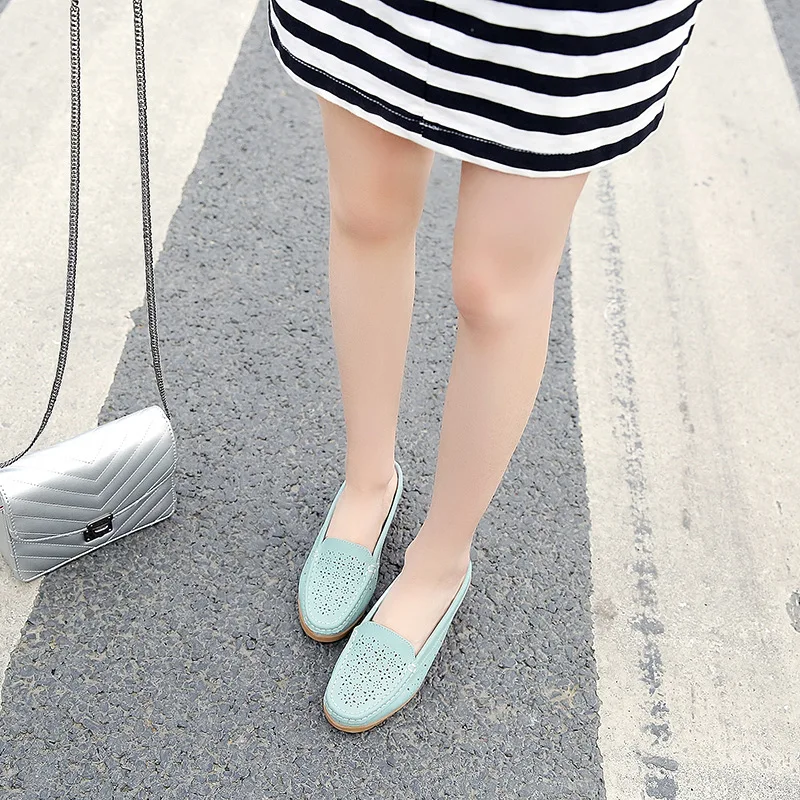 Женские сандалии из натуральной бычьей кожи на плоской подошве летние женские