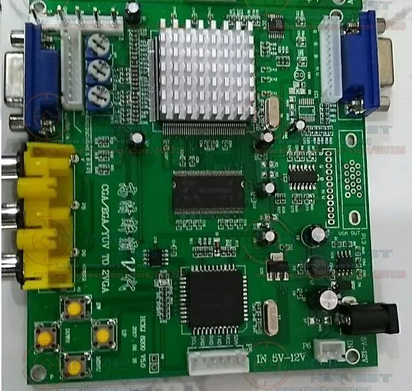 2 шт. RGB в VGA конвертер PCB CGA конверсионная плата один выход для аркадной игры LCD