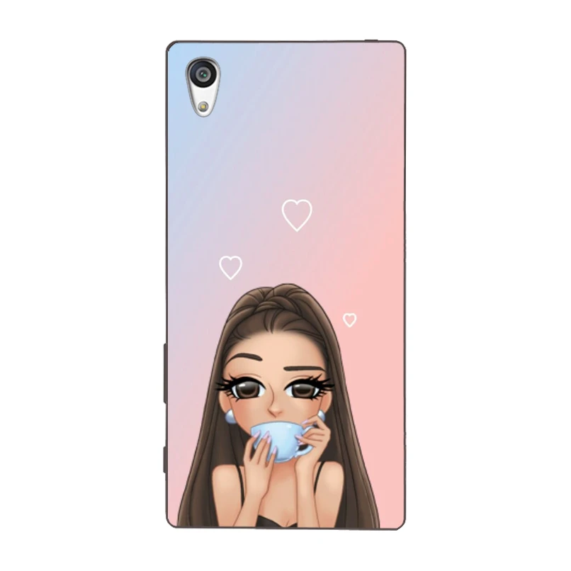 Модные длинные волосы Красота девушка слушать музыку ТПУ чехол мягкий для Sony Xperia