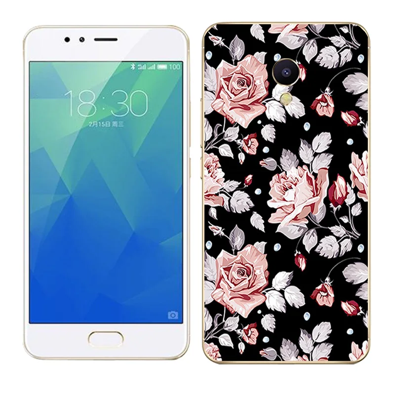 Силиконовый мягкий чехол для Meizu M5S mini Meilan5S задняя черная матовая крышка с