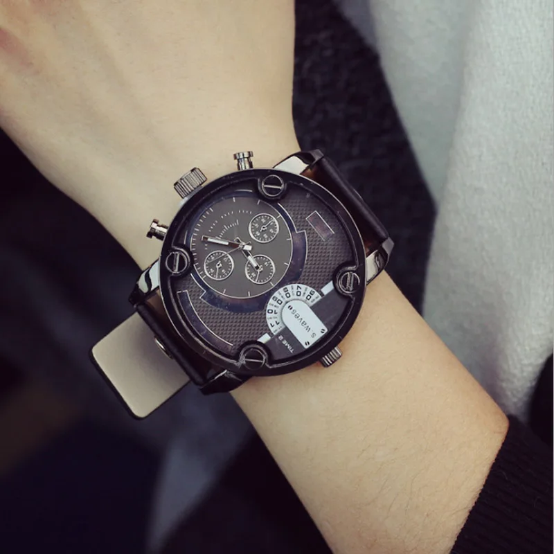 2016 Спорт Армия Д Марка Стиль Большой Циферблат Кварцевые Наручные Часы для