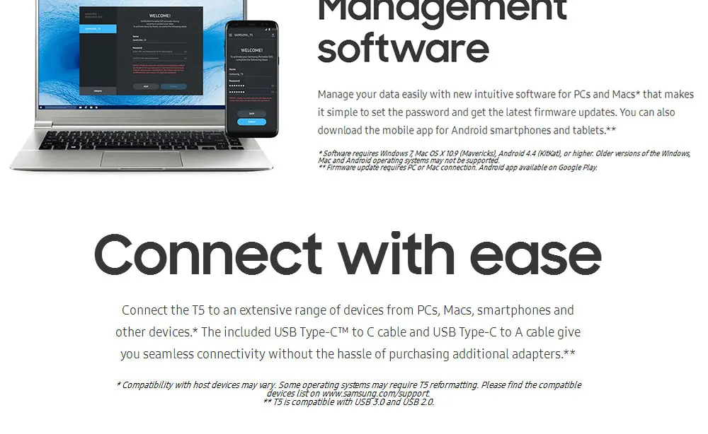 SAMSUNG T5 SSD HDD 250 ГБ 500 ГБ 1 ТБ портативный Топ внешний HD накопитель USB 3,1 для настольного ноутбука ПК Внешний жесткий диск