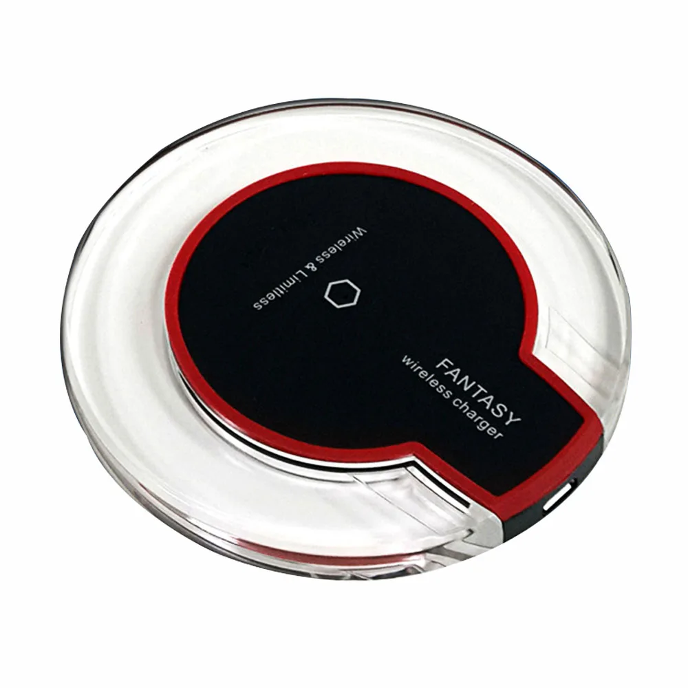 Protable Universal QI Wireless Charger High Efficiency Blue Light Charging Pad for iPhone Samsung LG Nokia HTC | Мобильные телефоны