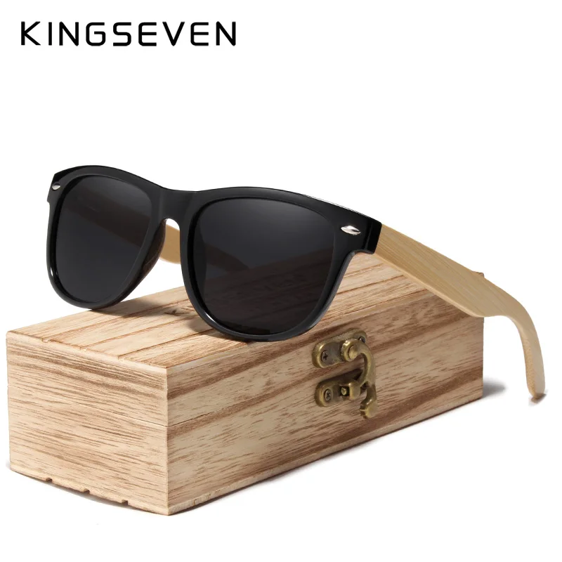 Женские и мужские поляризованные солнцезащитные очки KINGSEVEN разноцветные ручной