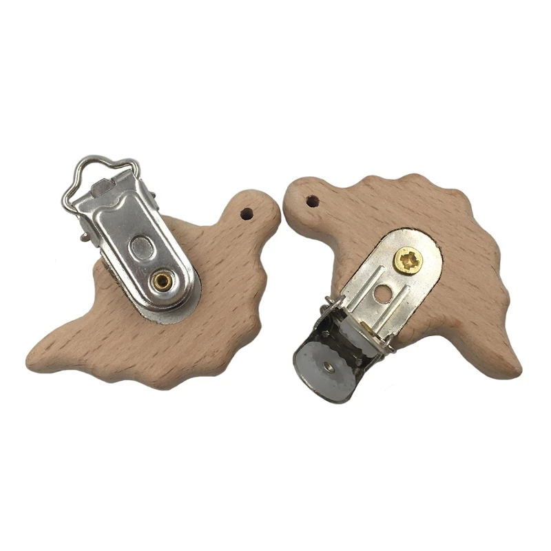 Милый деревянный зажим для соски из натурального бука Детские фотозажимы