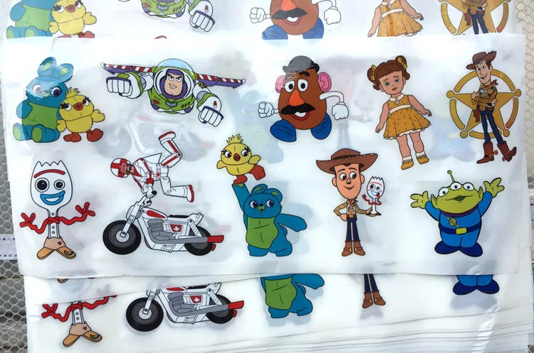 5 листов/партия стикеры для игрушек Вуди Базз Лайтер собака Спиралька Jessie Lotso naklejki