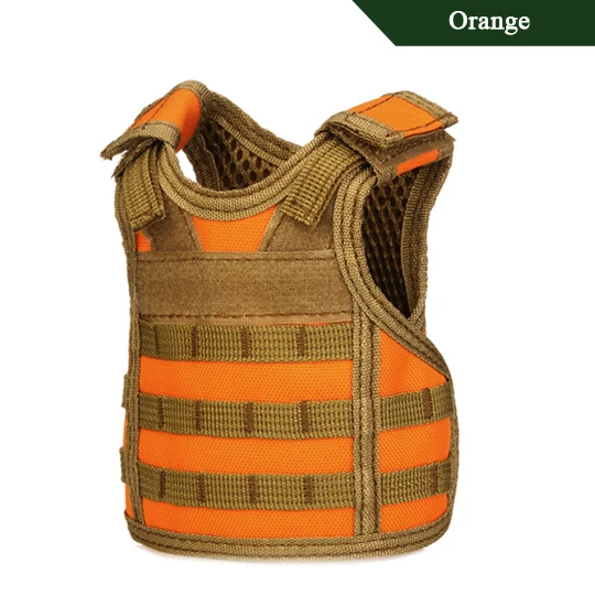 Orange TACVASEN тактический мини-жилет миниатюрный нейлоновый пивная бутылка Molle оборудование аксессуары страйкбол охота стрельба бутылка Рождественский подарок - Цвет: Orange