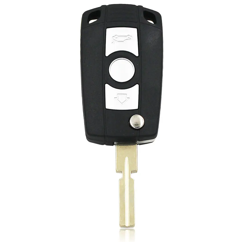 3 button modified folding Flip Remote Key Fob shell case for BMW 5 7 series E81 E46 E39 E63 E38 X5 Z3 Z4 HU58 uncut blade | Автомобили и