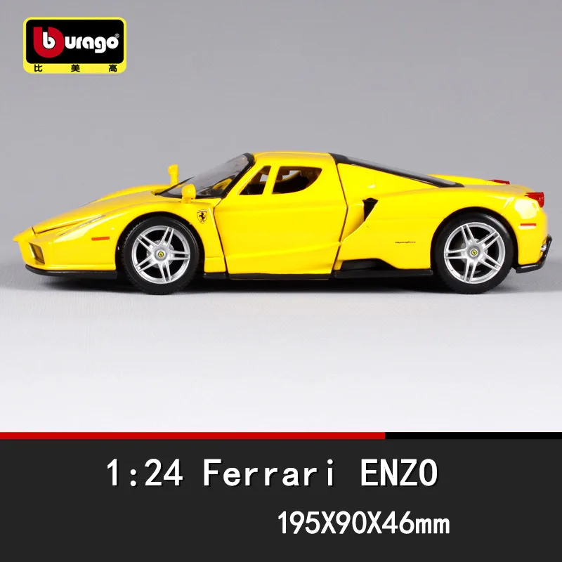 Bburago 1:24 Ferrari Enzo collection manufacturer authorized simulation alloy car model crafts decoration collection toy tools