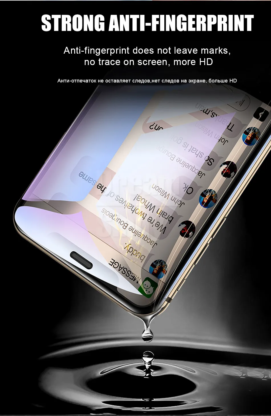 100D изогнутое закаленное стекло для экрана на iphone 7 8 6 6s PLus X полное покрытие протектор для iphone X Xr Xs Max защитная пленка