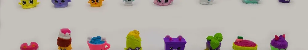 15 шт. высокое качество 2to5cm известный мультфильм shopkin горячий подарок игрушка размер дети играть мягкая резиновая игрушка случайный для детей