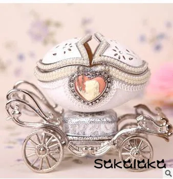 Высококачественная шкатулка для украшений в форме яйца музыкальная креативная