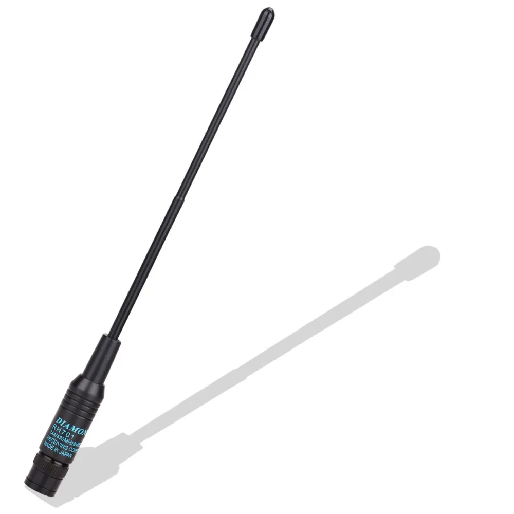 Алмазный RH-701 BNC Двухдиапазонный УКВ/VHF 144/430 МГц антенна для ICOM TYT рация WOUXUN Любительское радио, Си-Би радиосвязь двухстороннее радио