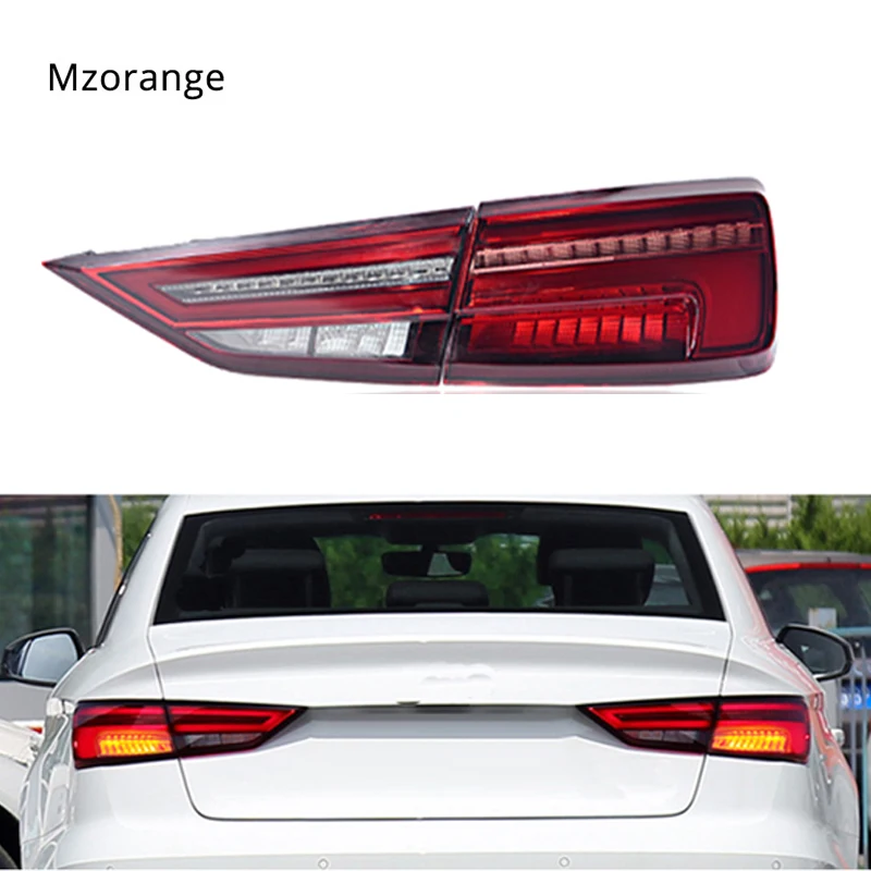 MIZIAUTO задние фонари для Audi A3 2013- A3 светодиодный задний фонарь светодиодный DRL динамический сигнал тормоза заднего хода автомобильные аксессуары