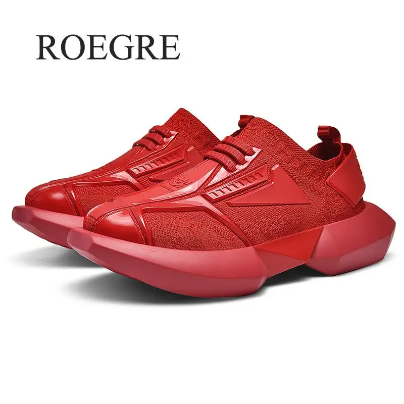 2019 New Fashion Men's Shoes High Quality Men Casual Platform Chunky Sneakers Male Adult Plus Size 39-45 | Обувь