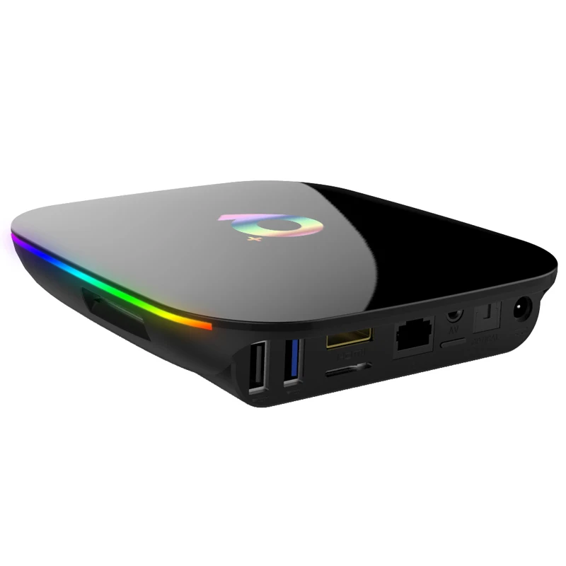 Q Plus Smart tv Box Android 9 0 4 ГБ ОЗУ 64 Гб 32 ПЗУ 6K H.265 USB3.0 wifi Поддержка Netflix Google Qplus