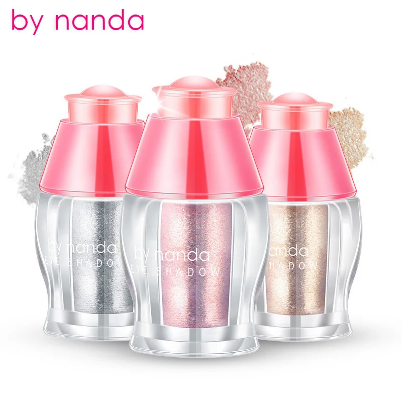 По Нанда бренд Pro блеск для век Loose Powder Shimmer Eye Shadow телесного цвета Пигменты с