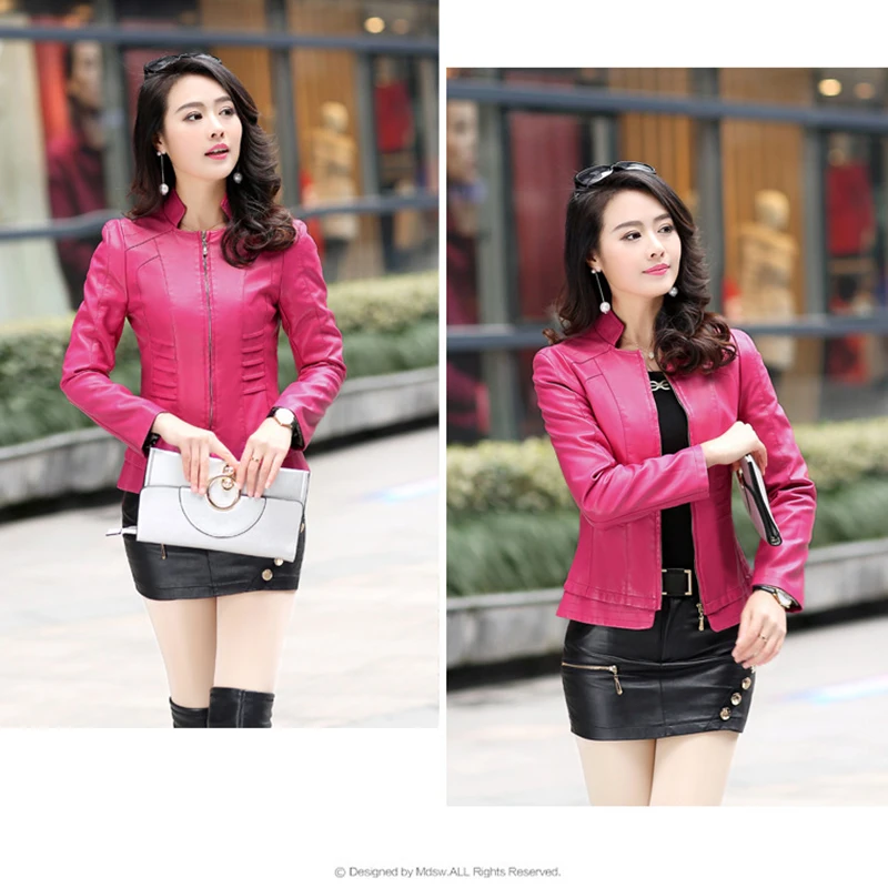 Женские куртки из овечьей кожи KULAZOPPER тонкий короткий кардиган искусственной с