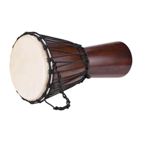 professional 8 african djembe hand bongo drum percussion music instrument select hardwood body goatskin head