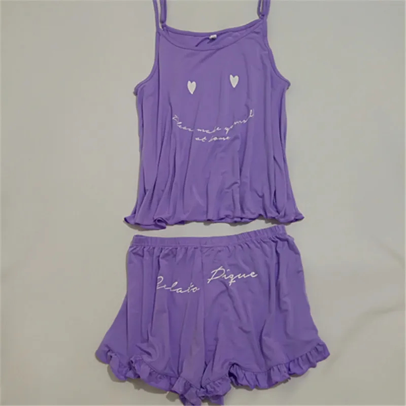 Новое поступление милые женщины пижамные комплекты 4 вида цветов хлопковые pajimas с