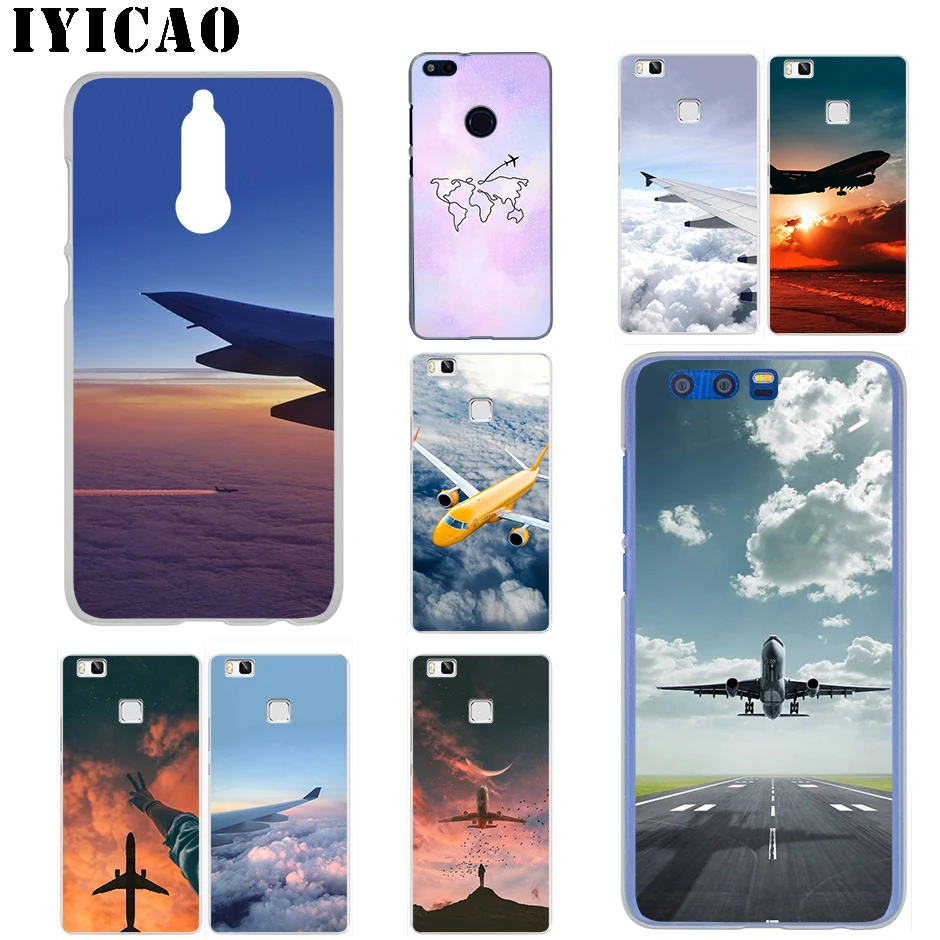 Чехол для телефона IYICAO Airplane travel Huawei Mate 20 10 30 Lite Pro Y9 2019 Y7 Y6 Prime 2018 2017|Чехлы-накладки| |