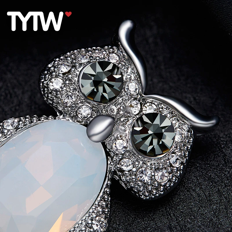Tytw элегантные женские Сова Классическая Брошь высокого качества платья Броши Pin