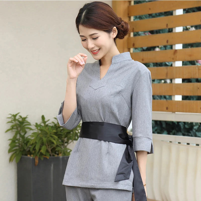 Новинка Комбинезоны для салона красоты одежда спа-техника женский костюм