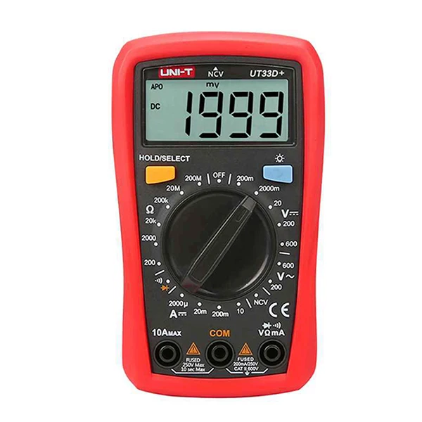UT33D UNI-T UT33C+ UT33D+ цифровой мультиметр Авто Диапазон размер ладони AC DC Вольтметр Амперметр Сопротивление capatidance тестер - Цвет: UT33D