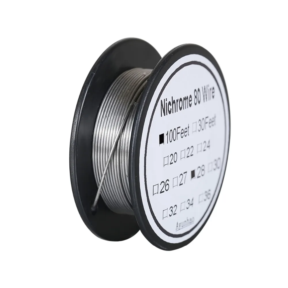 Нихромовая нагревательная проволока 30 м/рулон 28 калибровочных (0 3 мм)