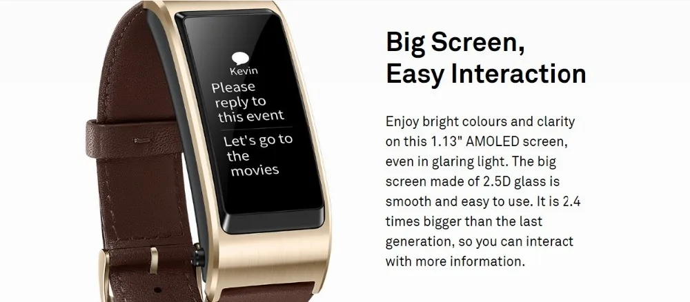 huawei TalkBand B5 Talk Band Bluetooth умный Браслет носимые спортивные Напульсники сенсорный AMOLED экран вызов наушники группа