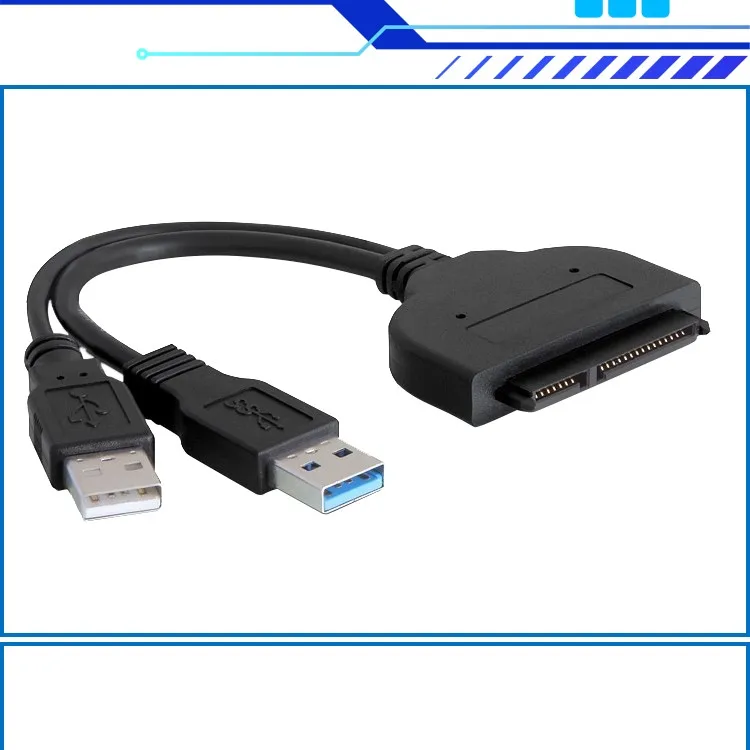 Мини-размер маленький простое использование USB2.0+ USB3.0 до 2," жесткий диск SATA линия 22pin порт SATA кабель