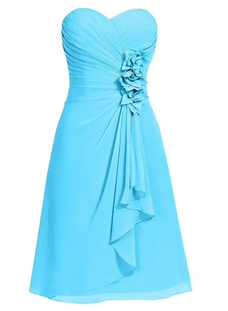 Элегантные трапециевидные платья из шифона без бретелек на шнуровке рукавов 12