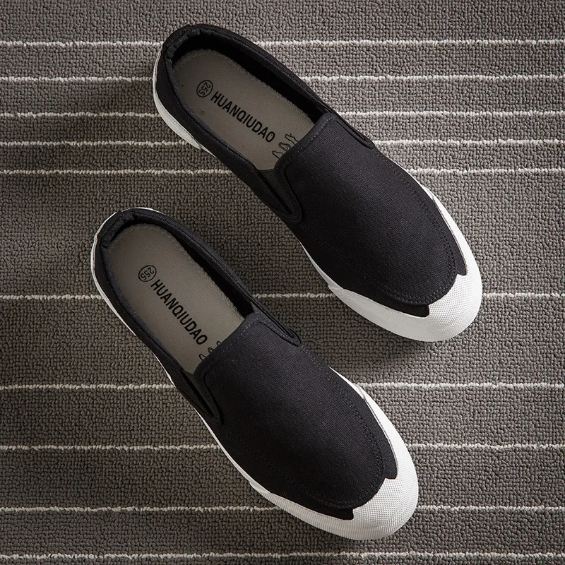 Мужская парусиновая обувь повседневные дышащие мокасины Chaussure Homme 2019 | Обувь