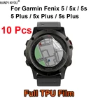 Защитная пленка для смарт-часов Garmin Fenix 5, 5x, 5s Plus, мягкая (не закаленное стекло), 10 шт.лот