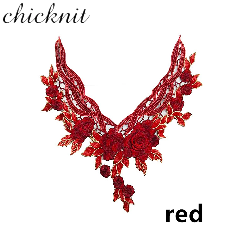 CHICKNIT несколько цветов красивая Роза venise кружевной воротник аксессуары для