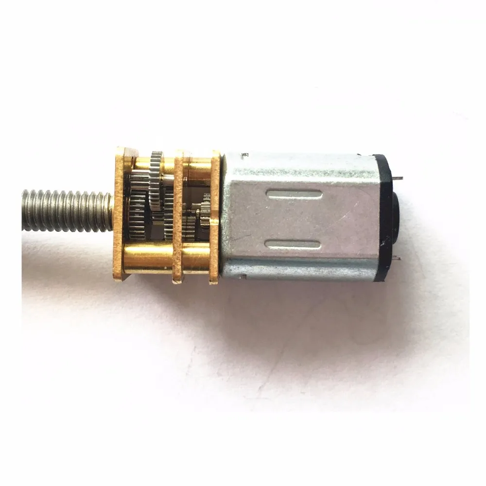 GA12 N20 DC мотор редуктор 3V6V12V маленький двигатель M4 длинный винт низкая скорость
