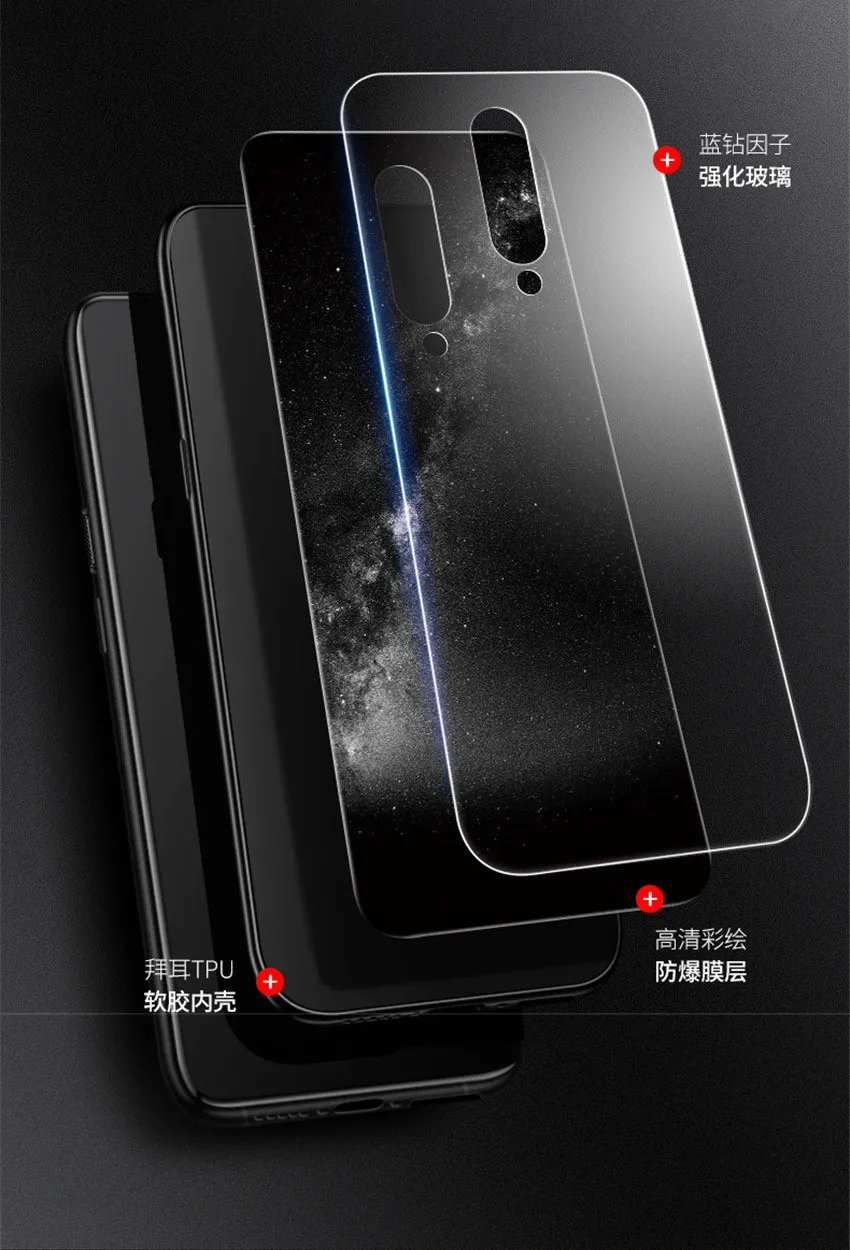 Стеклянный чехол Aixuan для Oneplus 7 Pro Oneplus 7 One Plus 7 7 Pro Чехол из закаленного стекла силиконовый защитный полный чехол s