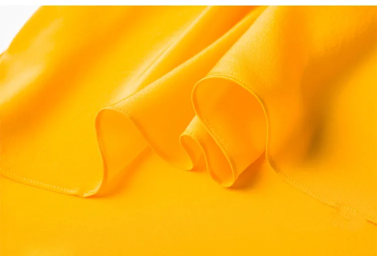 Женская Летняя шелковая блузка с круглым вырезом и коротким рукавом офисные