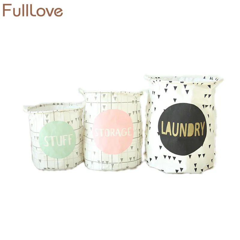 FullLove Vogue льняная хлопковая полотняная игрушка домашнее хранилище корзина Декор