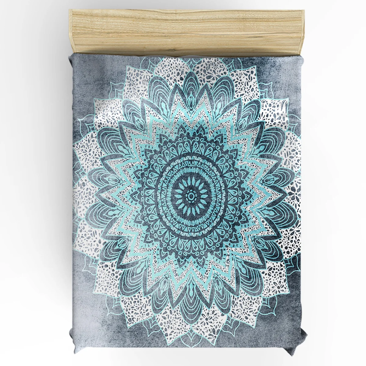 BOHOCHIC Мандала в синий Пододеяльник 3D хлопок King size постельные принадлежности набор покрытий одеяло набор постельных принадлежностей для односпальной кровати