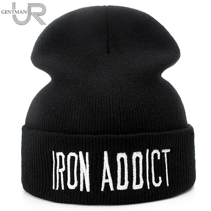 Шапка-бини вязаная унисекс брендовая хлопковая Повседневная зимняя шапка с