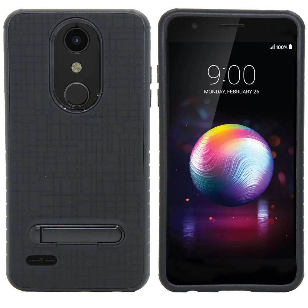Двухслойный противоударный чехол с откидной ножкой для LG K10 2018/K30/Premier Pro LTE/K10 Alpha |